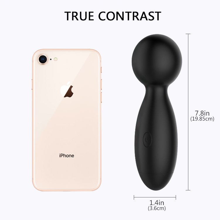 WY0424 VIVI-Wireless Handled Compact Personal Power Mini Wand Massager Vibrator - Imagen 4