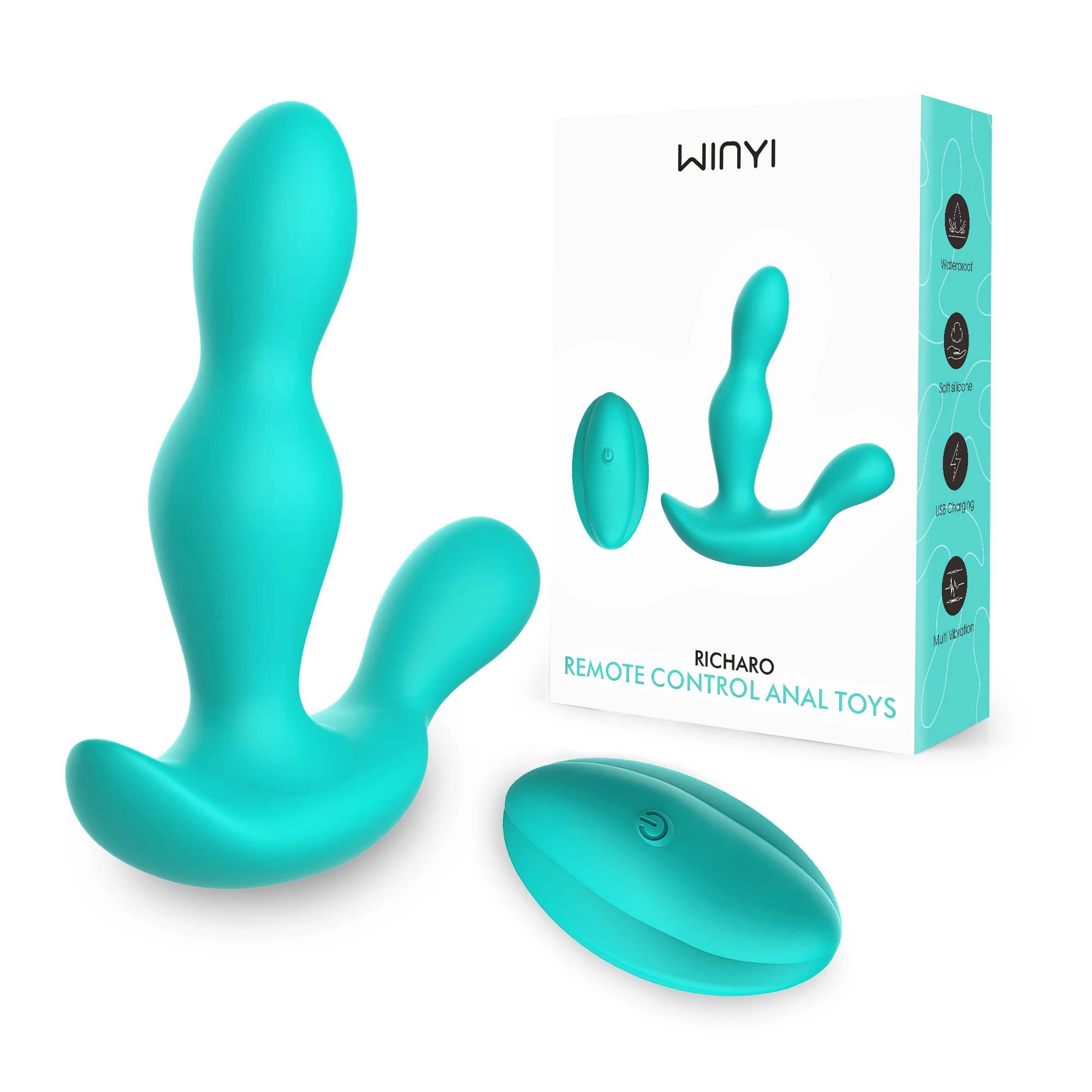 WY0552 RICHARD - Remote Control Anal Toys- Prostate Massager -szwinyi.com