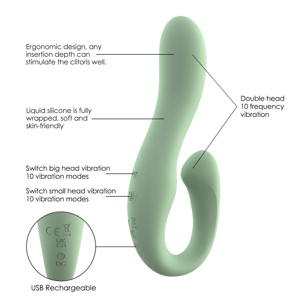 WY0624-double head vibrating dildo-sex toy exporter-WINYI