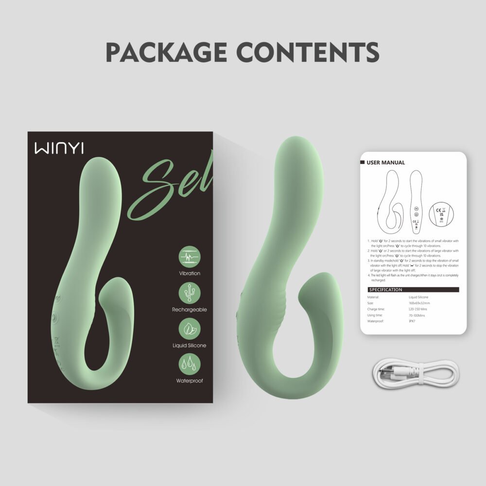 WY0624-double head vibrating dildo-sex toy bulk deler-WINYI