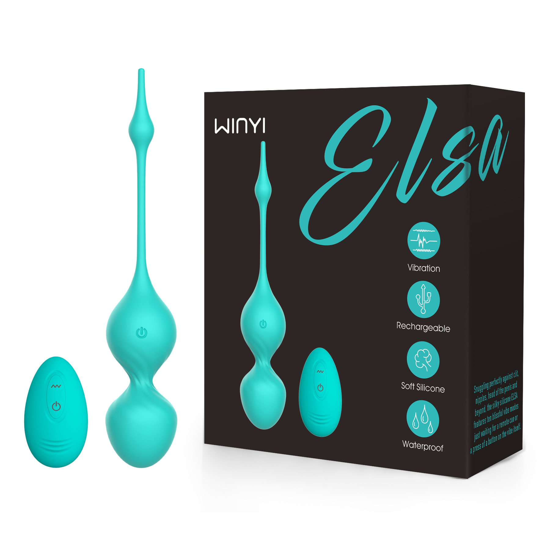 WY0561 ELSA- Remote Control Bullet Love egg vibrator-szwinyi.com