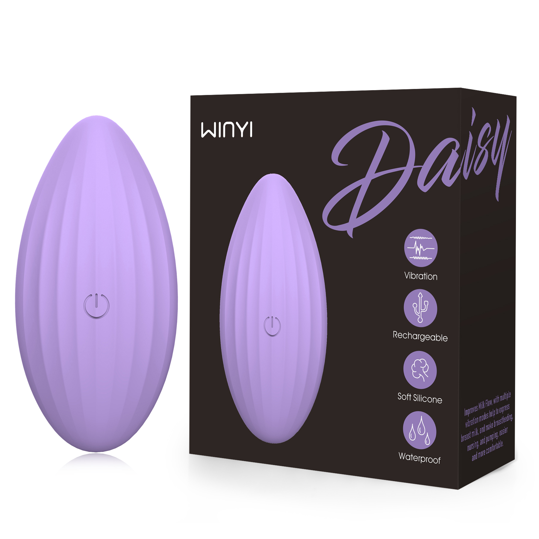 WY0577 DAISY - Breast Lactation Massager Or Panty Vibrator-szwinyi.com