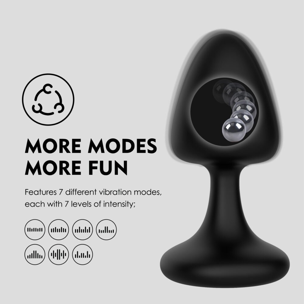 WINYI Impacting Butt Plug-Remote Anal Butt Toys-Wy0682 Denis-adult toy manufacturer OEM ODM wholesale sex toy