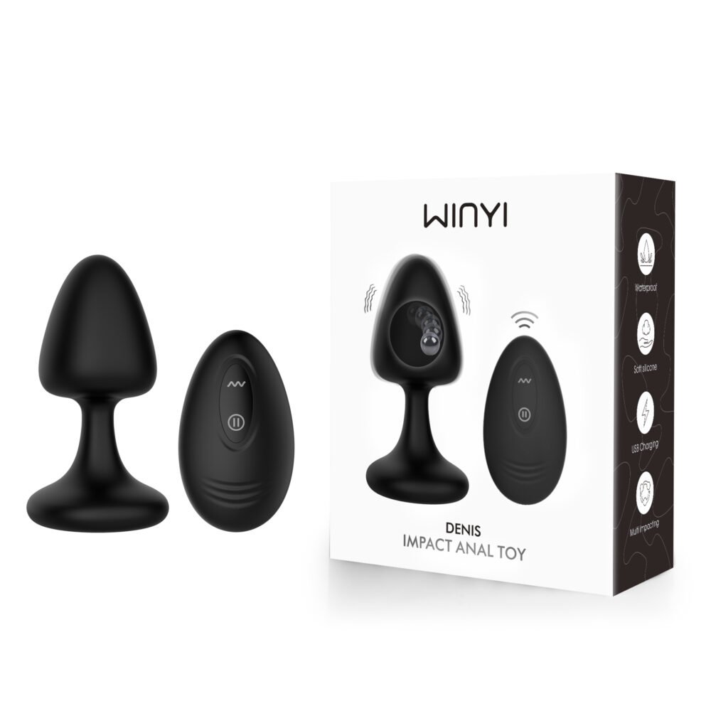 WINYI Impacting Butt Plug-Remote Anal Butt Toys-Wy0682 Denis-adult toy manufacturer OEM ODM wholesale sex toy