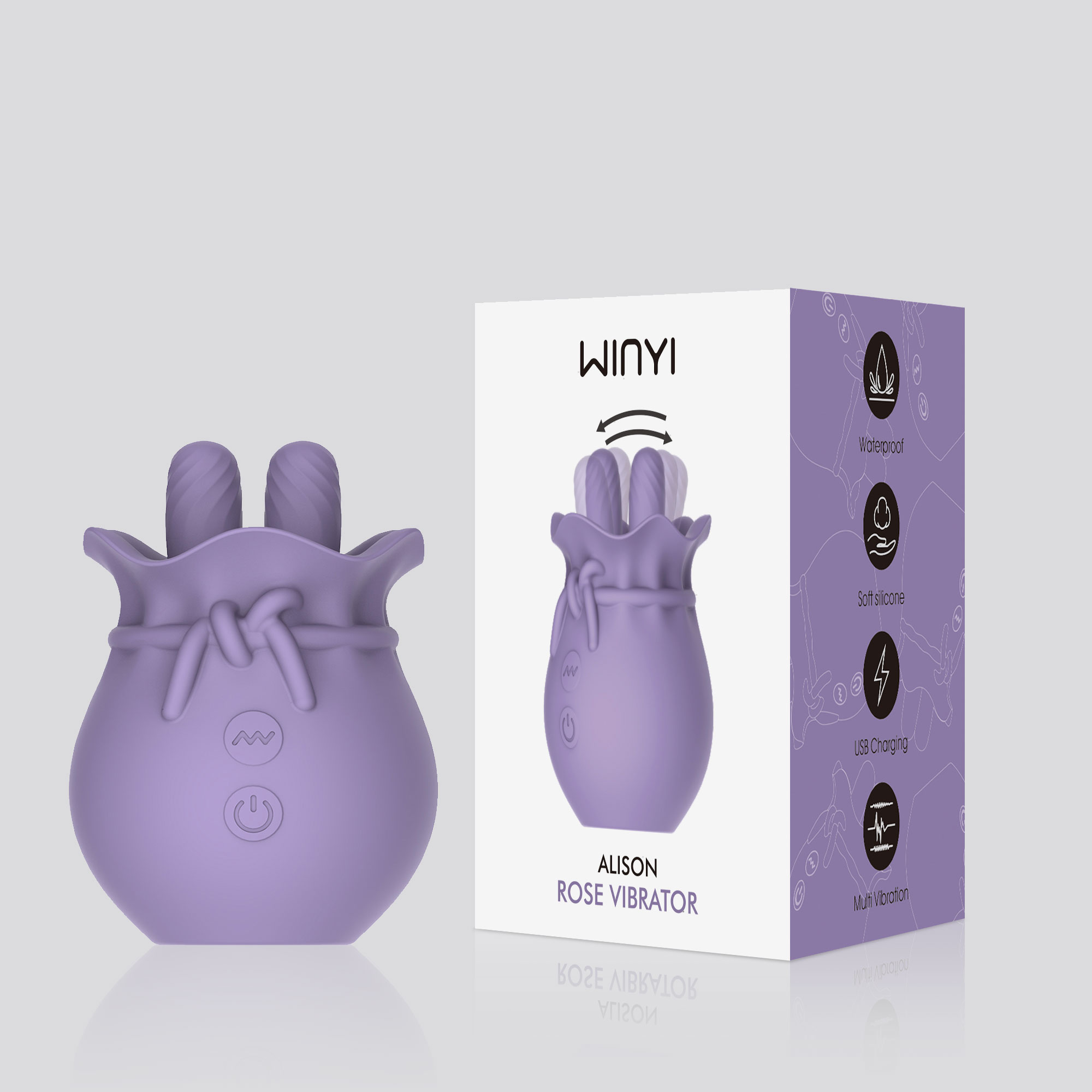 WY0666Rose Tongue Vibrator Sex Toy For Women-Manufacturer-2024 newtrending