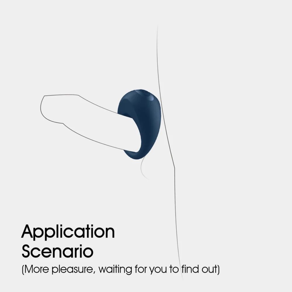 WY0607-Alan-2024 New Sex Toys Penis Ejaculation APP Cock Ring-Leading manufacturer