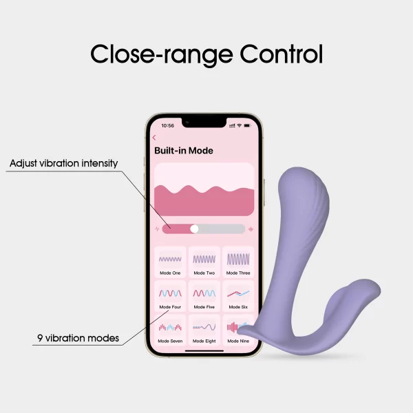 Wy0568 JULIA-Double Headed Wearable APP Panty Vibrator For Women-adulttoy company manufacturer
