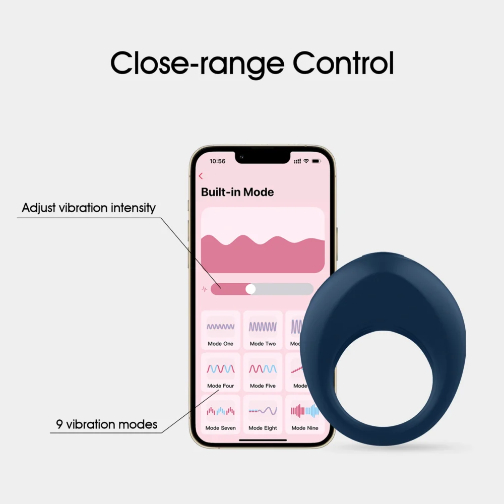 WY0607-Alan-2024 New Sex Toys Penis Ejaculation APP Cock Ring-Leading manufacturer