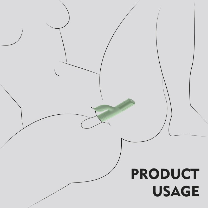 WINYI Swell Rabbit Vibrator with thrusting stimulator-WY0752 Jade-4