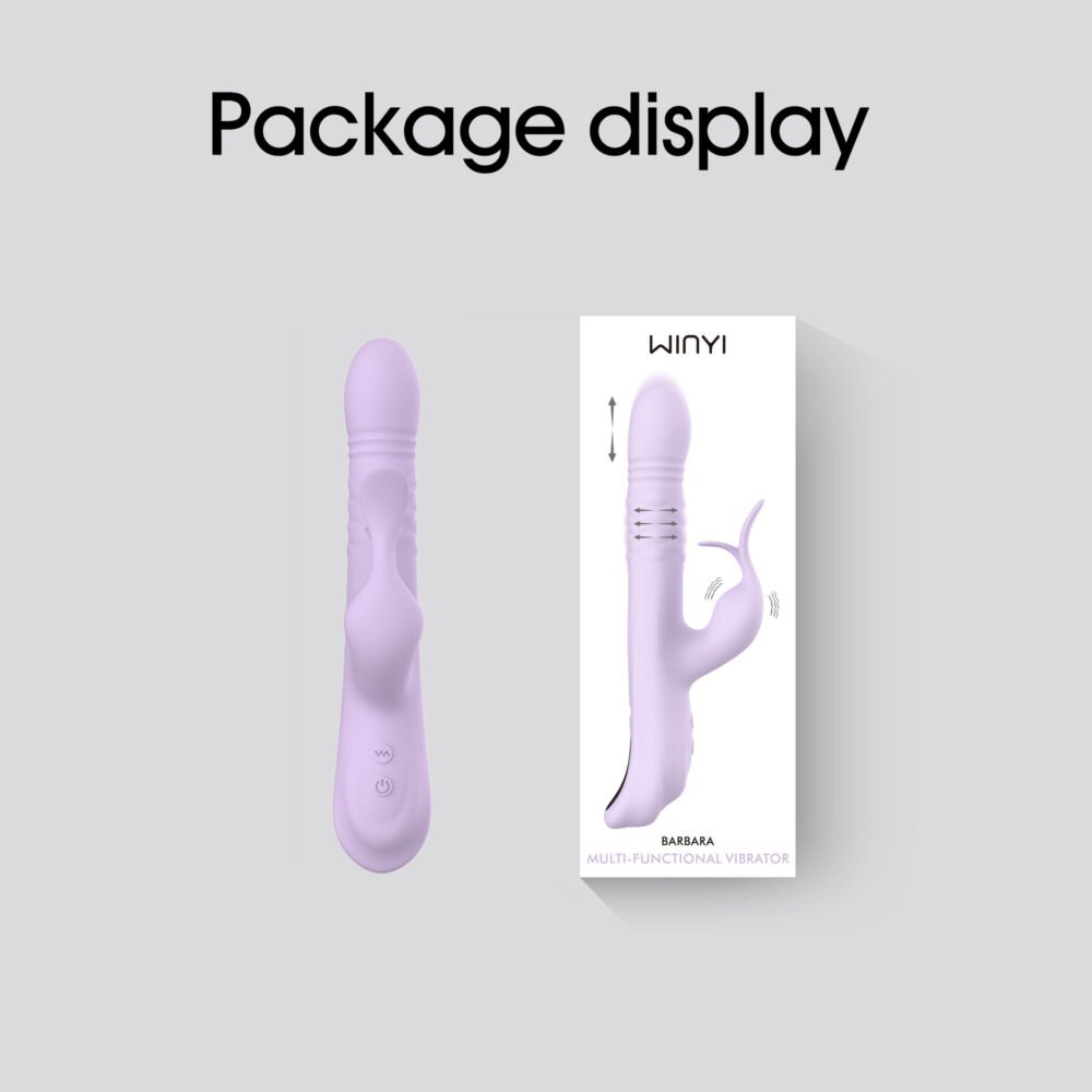 WINYI New Expandable Vibrator Sex Toy, Thrusting Rabbit Wand-Wy0744 Barbara-adult toy factory