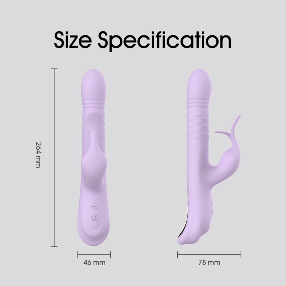 WINYI New Expandable Vibrator Sex Toy, Thrusting Rabbit Wand-Wy0744 Barbara-adult toy factory