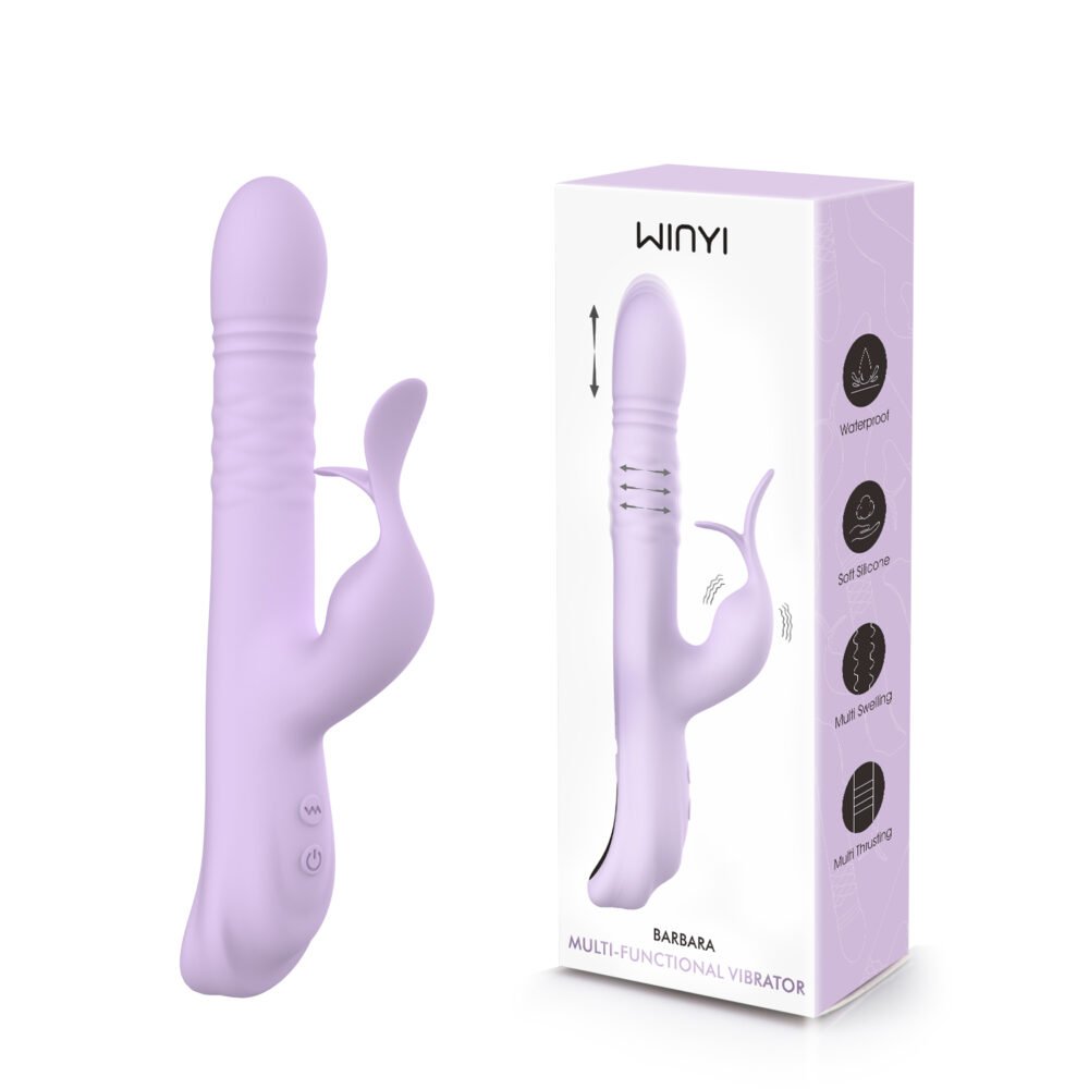 WINYI New Expandable Vibrator Sex Toy, Thrusting Rabbit Wand-Wy0744 Barbara-adult toy factory