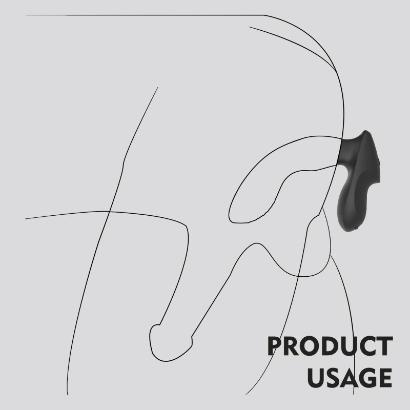 Ergonomic Dual-Action Anal Toy Curved for G-Spot & P-Spot Stimulation WY0785-4