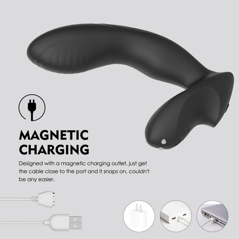 Ergonomic Dual-Action Anal Toy Curved for G-Spot & P-Spot Stimulation WY0785-5