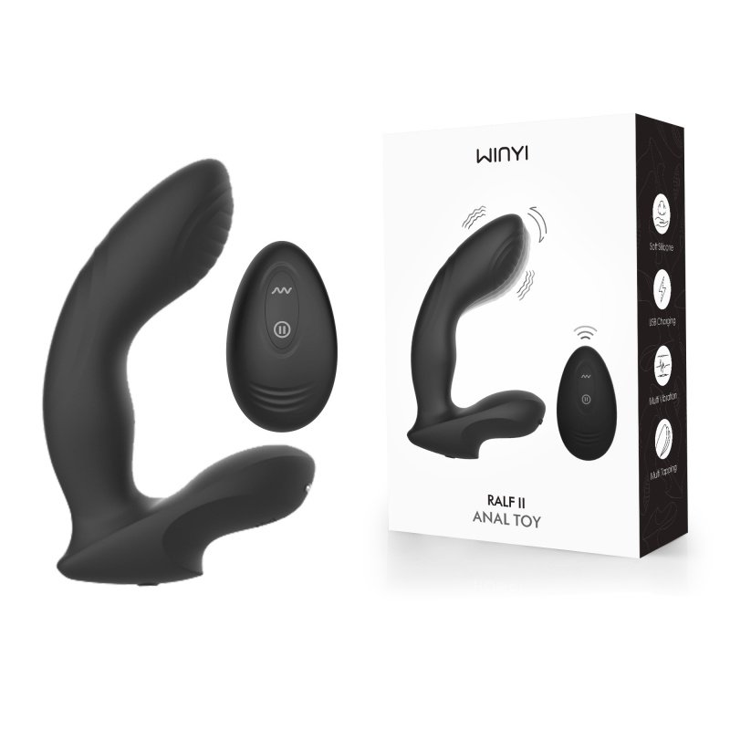 Ergonomic Dual-Action Anal Toy: Curved for G-Spot & P-Spot Stimulation WY0785