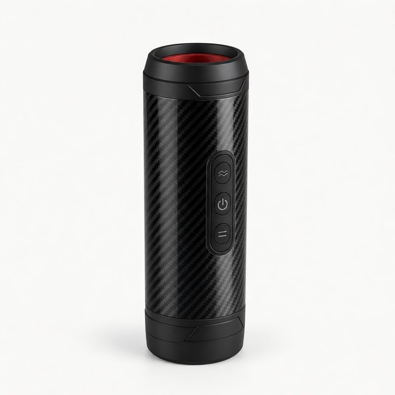 Carbon fiber-patterned men's product casing