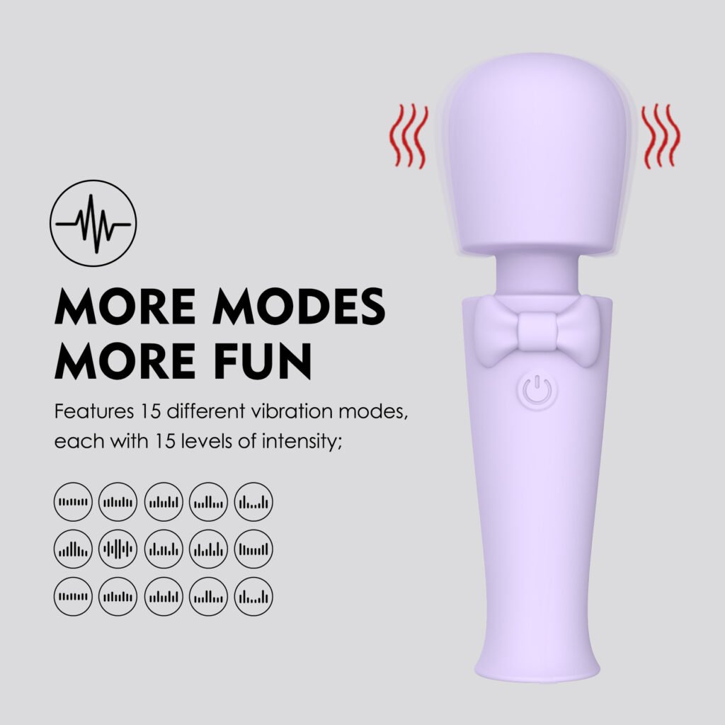 Custom Rechargeable Bow AV Wand Vibrator -1