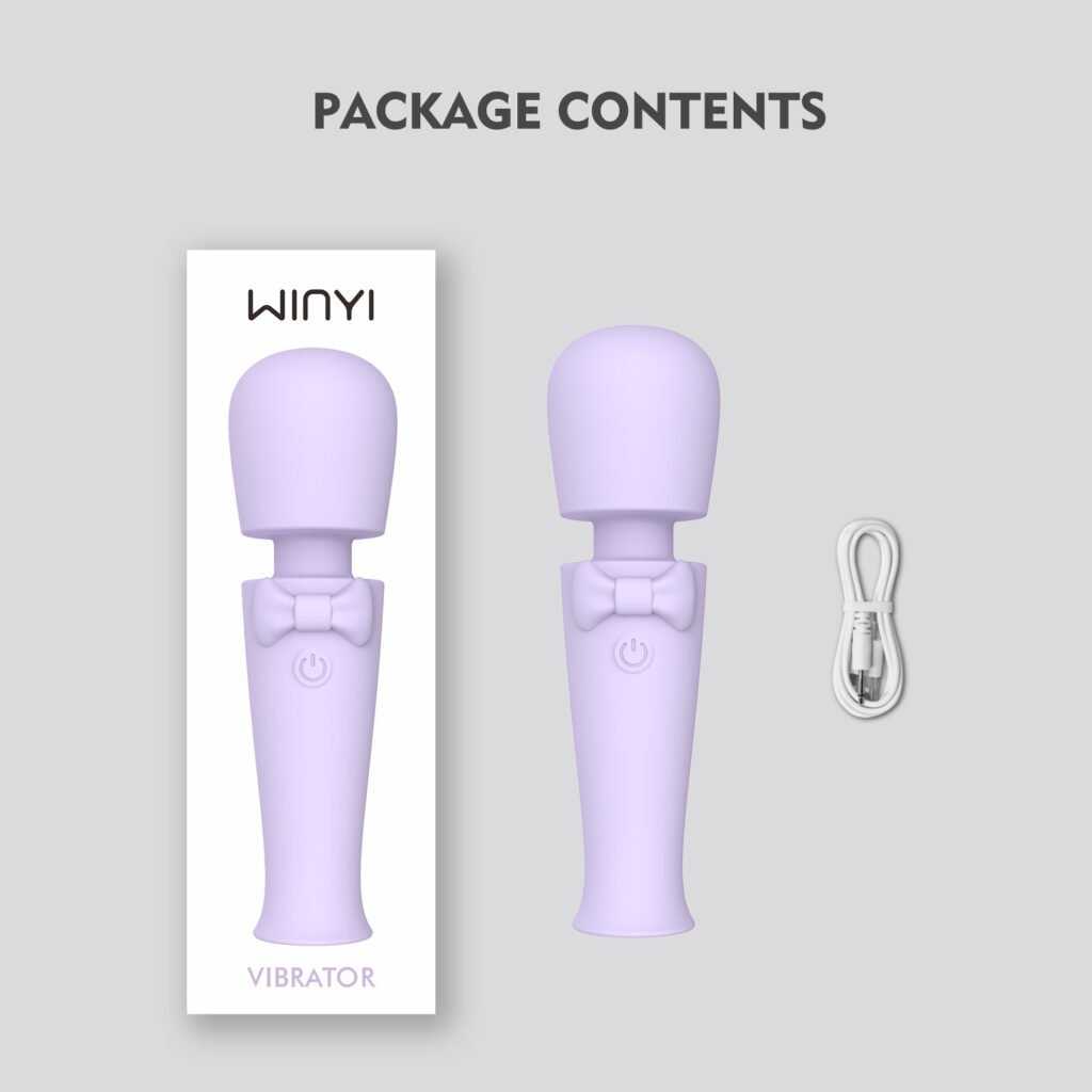 Custom Rechargeable Bow AV Wand Vibrator -7