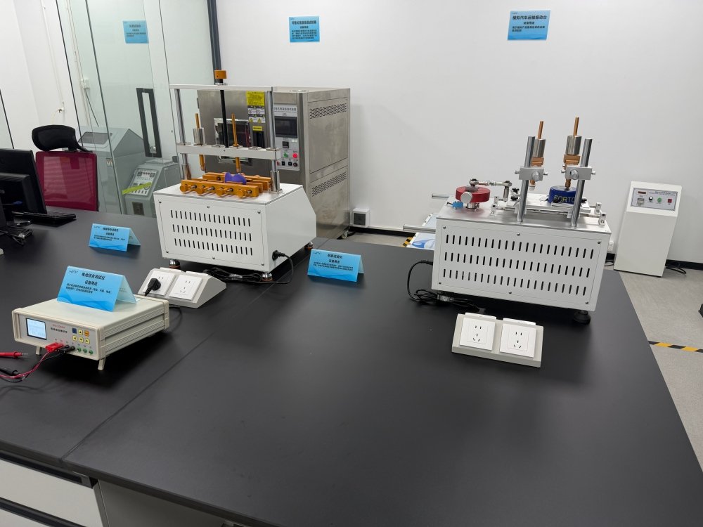 Lab Testing Workbench with Button & Abrasion Testers