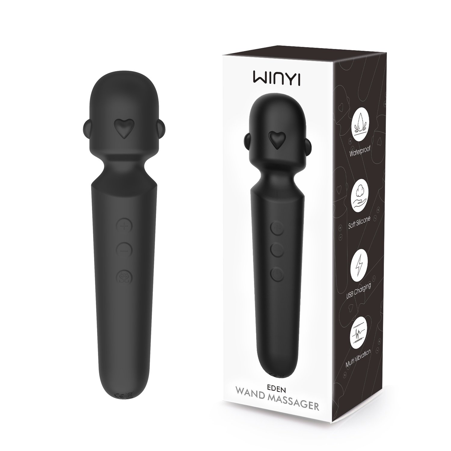 WINYI WY0627 packaging heart wand massager main image