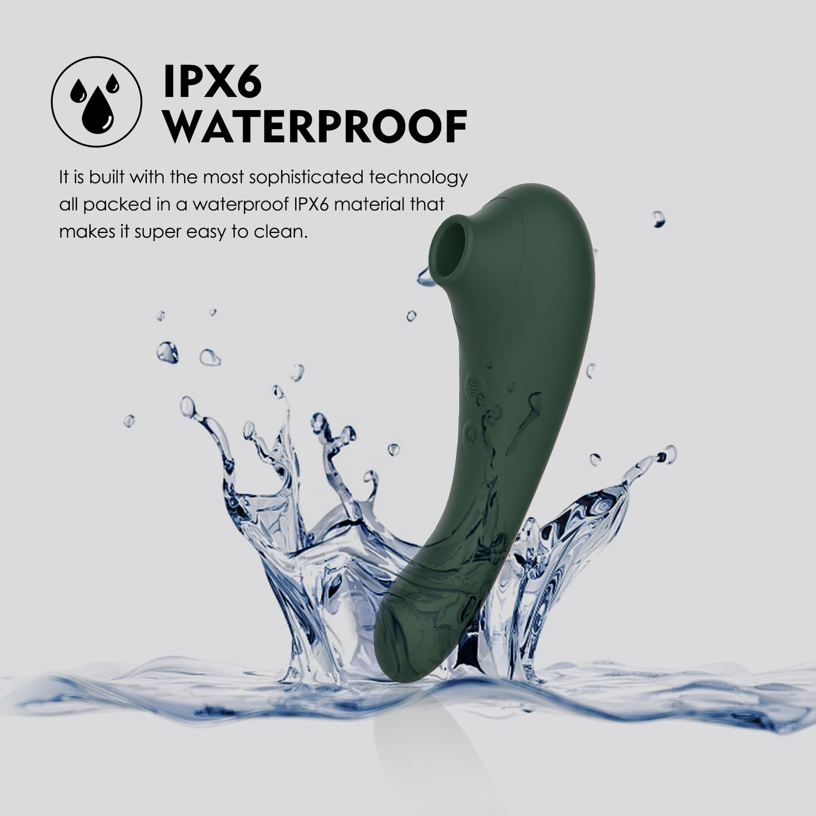 WY0635 IPX6 waterproof custom rechargeable whale suction stimulator