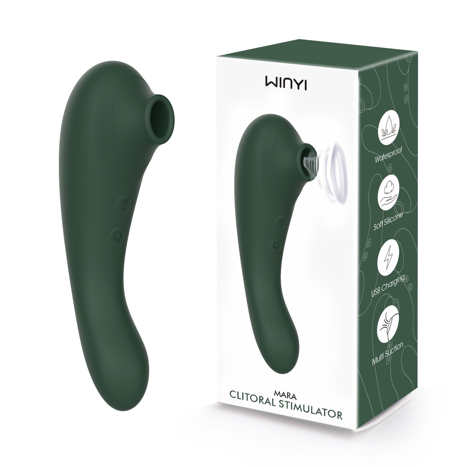 WINYI WY0635 custom rechargeable whale suction stimulator packaging main image