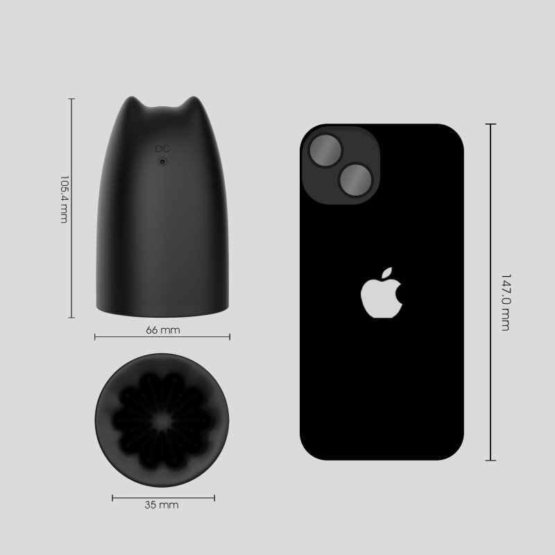 Custom Rechargeable Auric 10-Mode Vibrating Male Masturbator3