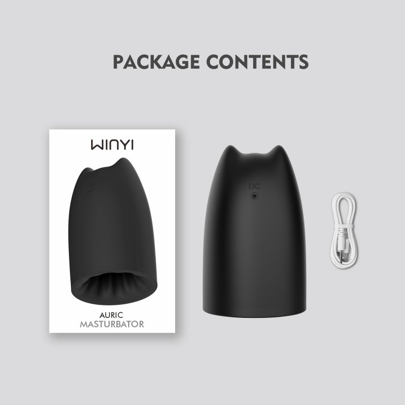 Custom Rechargeable Auric 10-Mode Vibrating Male Masturbator7