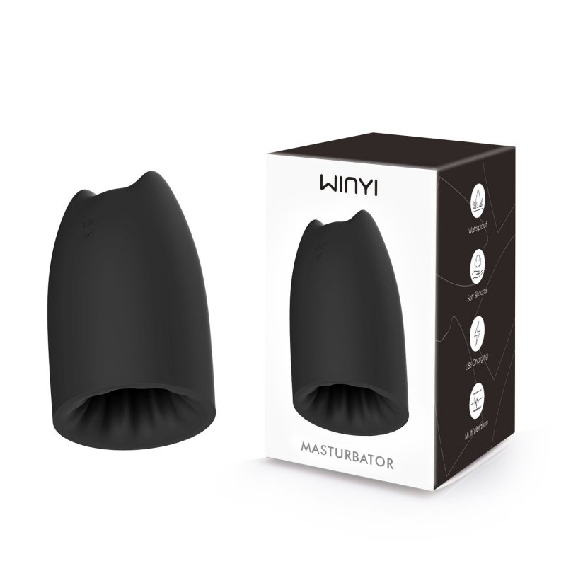 Custom Rechargeable Auric 10-Mode Vibrating Male Masturbator8