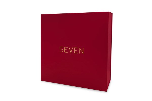 Closed custom retail gift box for an adult product set