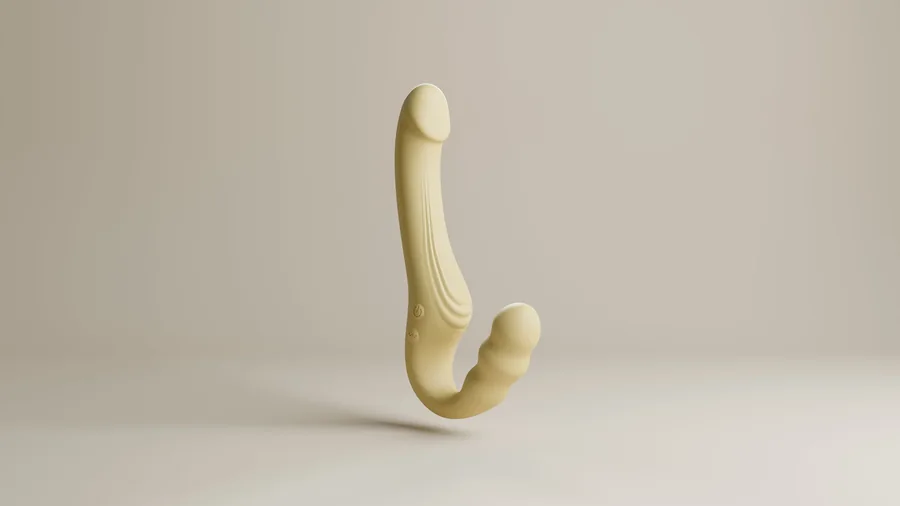 Dual stimulation vibrator finished-product sample