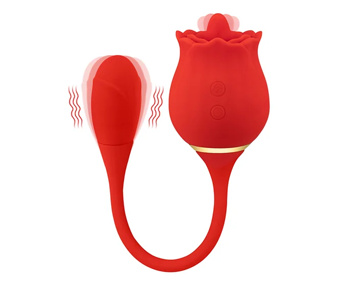 Rose Vibrator Full Product Air-Pulse Quality Check Red rose vibrator full product and air-pulse design for sample quality inspection