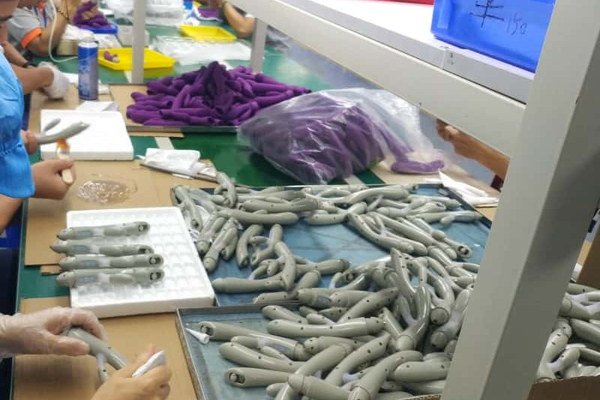 Silicone and TPE adult toy product assembly line
