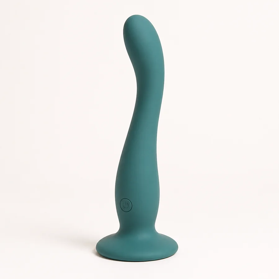 Stable-Base Dildo Vibrator OEM Design Teal stable-base dildo vibrator for OEM rigidity and base testing