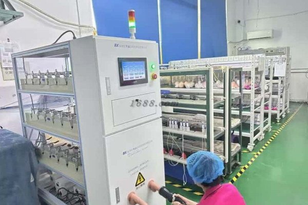 Vibrator battery aging test in an adult toy factory