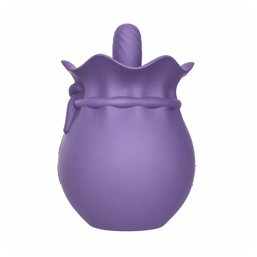 Purple Wallet-Shaped Tongue Vibrator Front View Purple wallet-shaped tongue vibrator front view