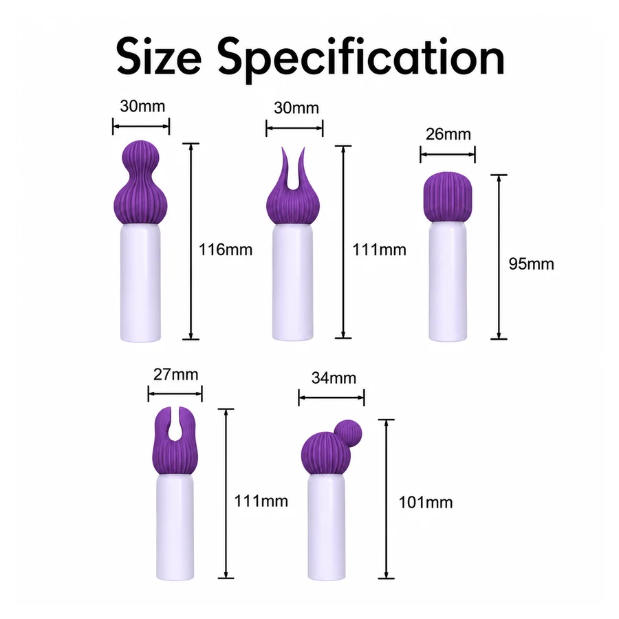 Purple Modular Wand Vibrator Size Specifications Purple modular wand vibrator size specifications