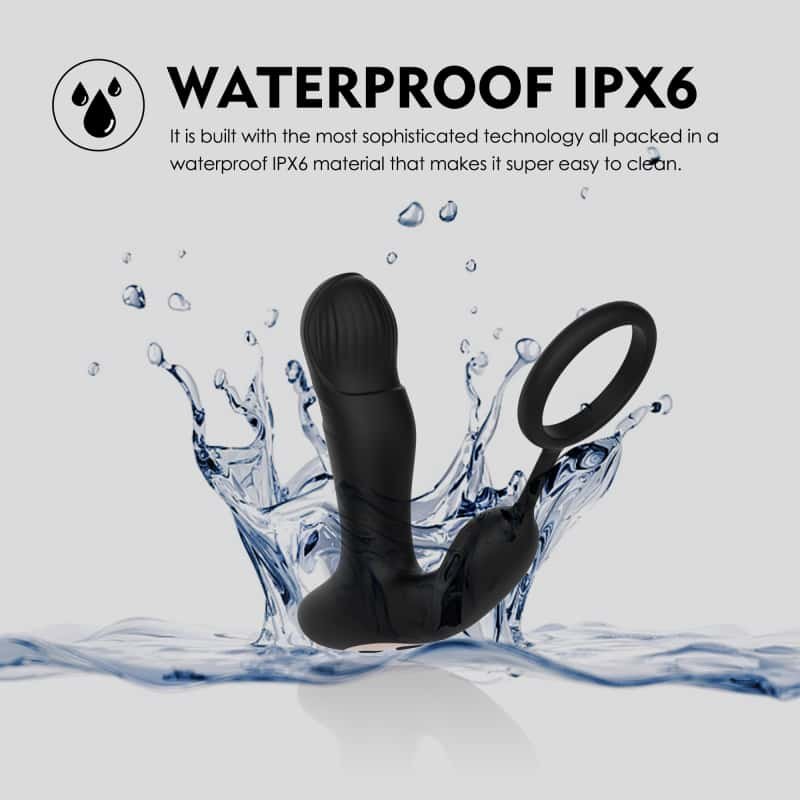 2-in-1 Remote Control Anal Toy & Cock Ring WY0780-4