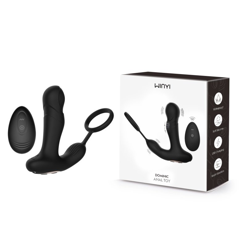 Remote Control 2-in-1 Anal Toy & Cock Ring WY0780