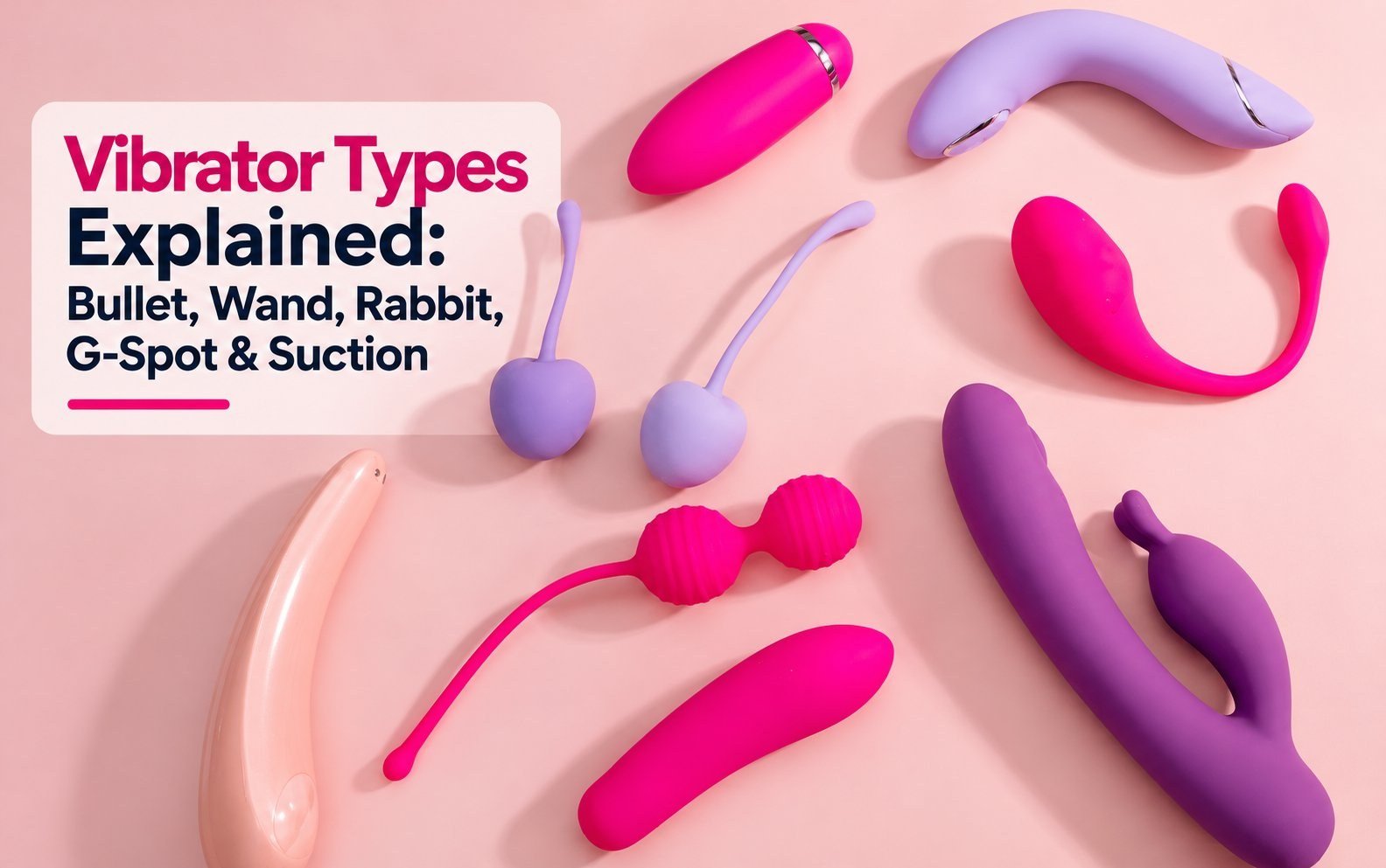 Vibrator types explained: bullet, wand, rabbit, G-spot and suction devices